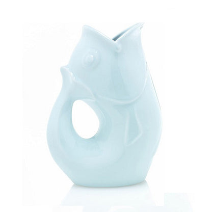 Gurgle Pot Pitcher – Ceramic Fish Pitcher Large