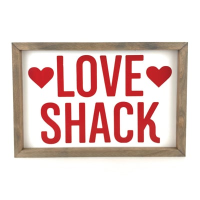 Love Shack Framed Saying Sign