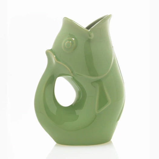 Gurgle Pot Pitcher – Ceramic Fish Pitcher Large