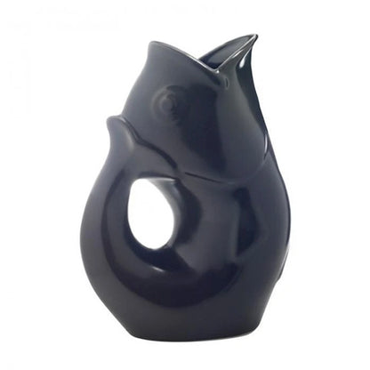 Gurgle Pot Pitcher – Ceramic Fish Pitcher Large