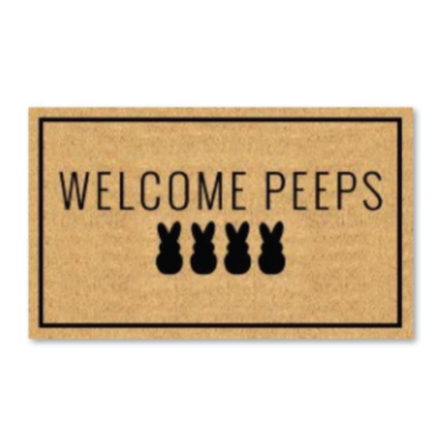 Welcome Peeps Doormat
