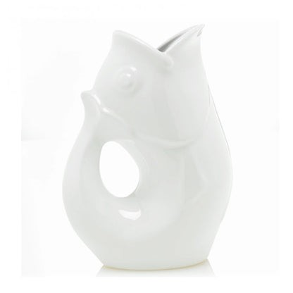 Gurgle Pot Pitcher – Ceramic Fish Pitcher Large